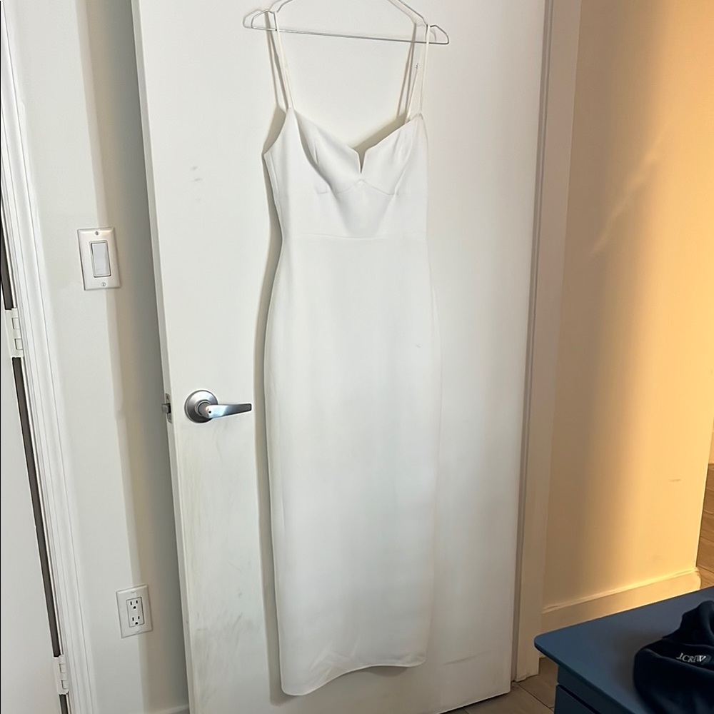 Park and Fifth White Slip Dress with Spaghetti Straps